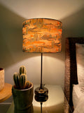 Double-sided 'Texas Sun' lampshade incorporating Liberty of London cactus fabric