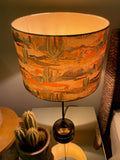 Double-sided 'Texas Sun' lampshade incorporating Liberty of London cactus fabric