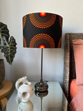 Double-sided 'Circles 25' Ankara print lampshade
