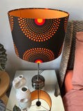 Double-sided 'Circles 25' Ankara print lampshade