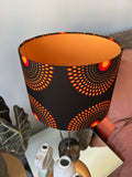Double-sided 'Circles 25' Ankara print lampshade