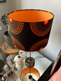 Double-sided 'Circles 25' Ankara print lampshade