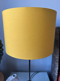 Double-sided ‘Hidden Target 25' black, red and yellow print lampshade