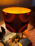 Double-sided 'Circles 25' Ankara print lampshade