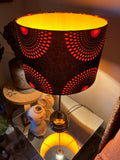 Double-sided 'Circles 25' Ankara print lampshade