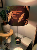 Double-sided ‘Cranes In The Sky - Blue’ Japanese cotton lampshade