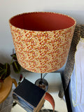 Double-sided 'Golden Brown' lampshade incorporating Liberty of London floral fabric