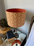 Double-sided 'Golden Brown' lampshade incorporating Liberty of London floral fabric