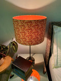 Double-sided 'Golden Brown' lampshade incorporating Liberty of London floral fabric