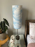 Single-sided cylinder ‘Cloud’ Ankara print fabric lampshade