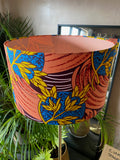 Double-sided ‘Blue Moon’ floral Ankara print lampshade
