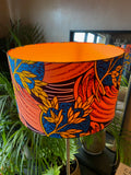 Double-sided ‘Blue Moon’ floral Ankara print lampshade