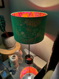 Double-sided Kaffe Fassett ‘Jade Garden’ lampshade