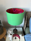 Double-sided Kaffe Fassett ‘Jade Garden’ lampshade