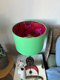 Double-sided Kaffe Fassett ‘Jade Garden’ lampshade