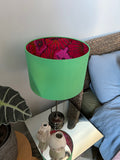 Double-sided Kaffe Fassett ‘Jade Garden’ lampshade