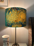 Double-sided Kaffe Fassett ‘Chrysanthemum Moss’ lampshade