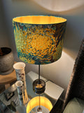 Double-sided Kaffe Fassett ‘Chrysanthemum Moss’ lampshade
