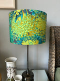 Double-sided Kaffe Fassett ‘Chrysanthemum Moss’ lampshade