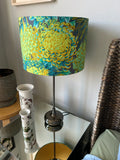 Double-sided Kaffe Fassett ‘Chrysanthemum Moss’ lampshade