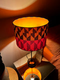 Double-sided ‘Kilim Me Softly’ multicoloured Ankara print lampshade