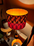 Double-sided ‘Kilim Me Softly’ multicoloured Ankara print lampshade