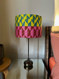 Double-sided ‘Kilim Me Softly’ multicoloured Ankara print lampshade
