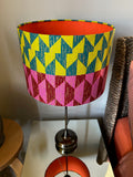 Double-sided ‘Kilim Me Softly’ multicoloured Ankara print lampshade