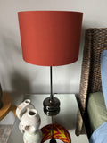 Double-sided ‘Ring Of Fire’ Ankara print lampshade