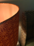 Double-sided ‘Stella Vittoriana - Ver 2’ Japanese Asanoha print lampshade