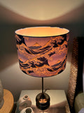 Double-sided ‘The Big Wave’ Japanese cotton lampshade