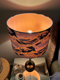 Double-sided ‘The Big Wave’ Japanese cotton lampshade