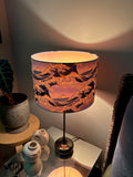 Double-sided ‘The Big Wave’ Japanese cotton lampshade