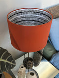 Double-sided Kaffe Fassett ‘'Zipper Stripes’ lampshade