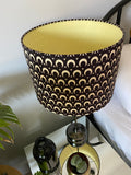 Double-sided ‘Crescent’ Ankara print lampshade