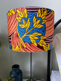 Double-sided ‘Blue Moon’ floral Ankara print lampshade