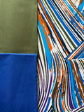 Double-sided ‘Hidden Splash’ Ankara print lampshade