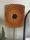 Single-sided ‘Sunflower’ Ankara print lampshade
