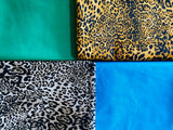 Double-sided ‘Leopard & Lynx’ print lampshade