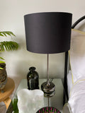 Double-sided  ‘Hidden Chevrons' green and pink Ankara print lampshade