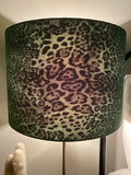 Double-sided ‘Leopard & Lynx’ print lampshade