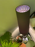 Double-sided tapered cone ‘Hidden Diamonds’ Ankara graphic print fabric lampshade