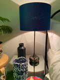 Double-sided ‘Hidden Circles 3' Red Ankara print lampshade