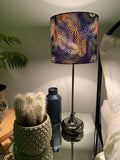 Single-sided ‘Fern’ blue print lampshade