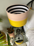Double-sided ‘Rhubarb & Custard’ lampshade