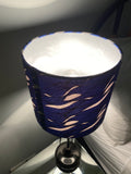 Single-sided ‘Wave’ blue Ankara print lampshade