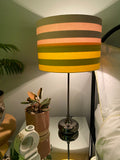 Double-sided ‘Rhubarb & Custard’ lampshade