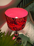 Double-sided 'Tiger Tiger Burning Bright' Ankara print lampshade