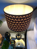 Double-sided ‘Crescent’ Ankara print lampshade