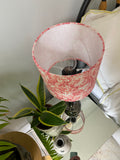 Single-sided pink & white Liberty abstract print lampshade
